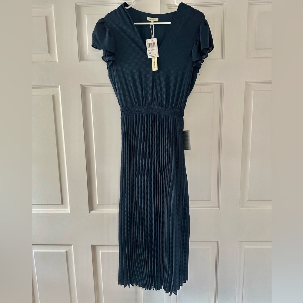 Max Studio Blue Crepe Dress